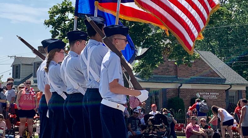 Crowds flocked to watch the parade at the Americana Festival in Centerville, the morning of July 4, 2023. The parade had more than 200 floats, groups, and other units participating. LONDON BISHOP/STAFF