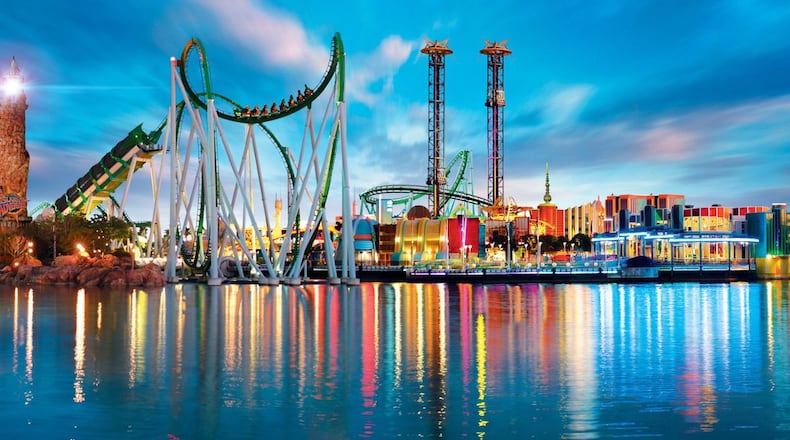 Visit Orlando has released Zoom backgrounds featuring multiple Central Florida landmarks, including Islands of Adventure.