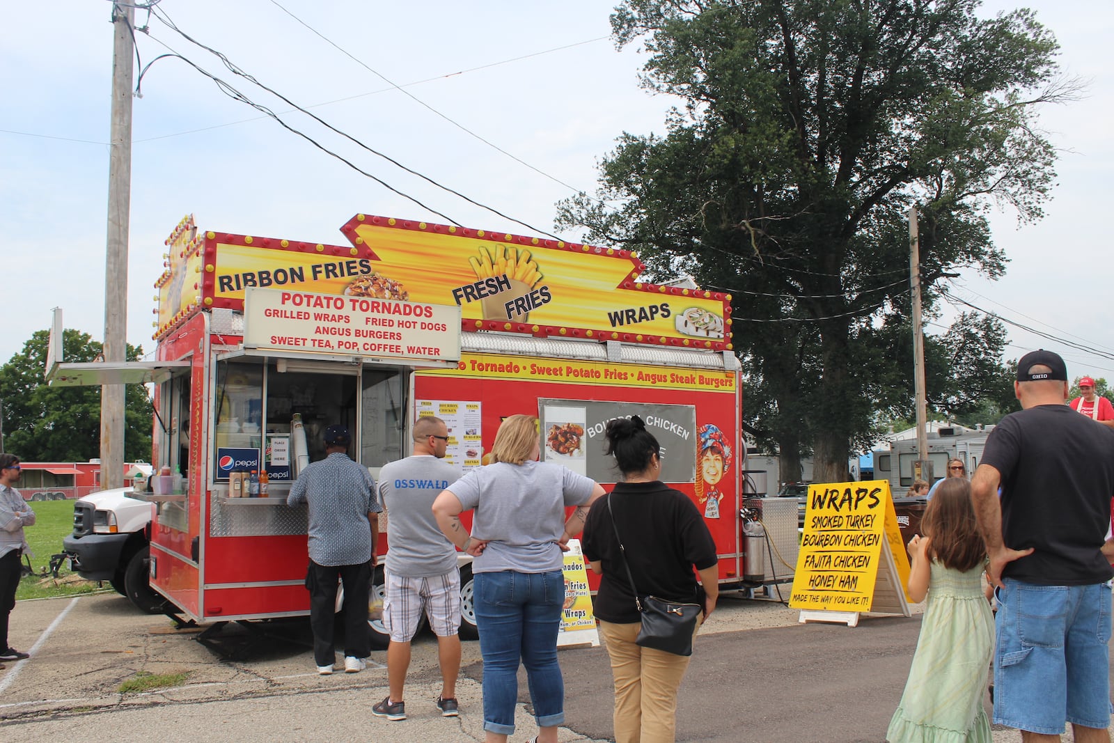 Mmmmm. Potatoes of all varieties are among the food finds at the Montgomery County Fair. AMELIA ROBINSON/STAFF