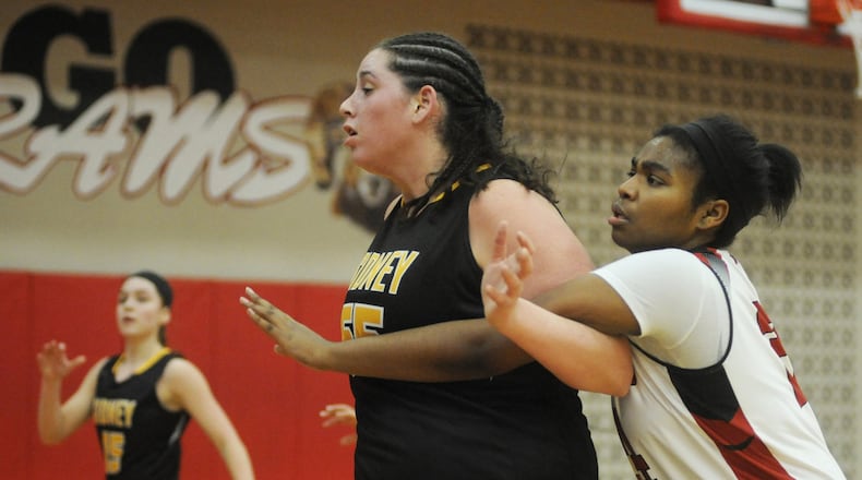Sidney senior Celena Taborn was selected to second team All-Ohio girls high school basketball by the Associated Press on Wednesday, March 15, 2017. MARC PENDLETON / STAFF