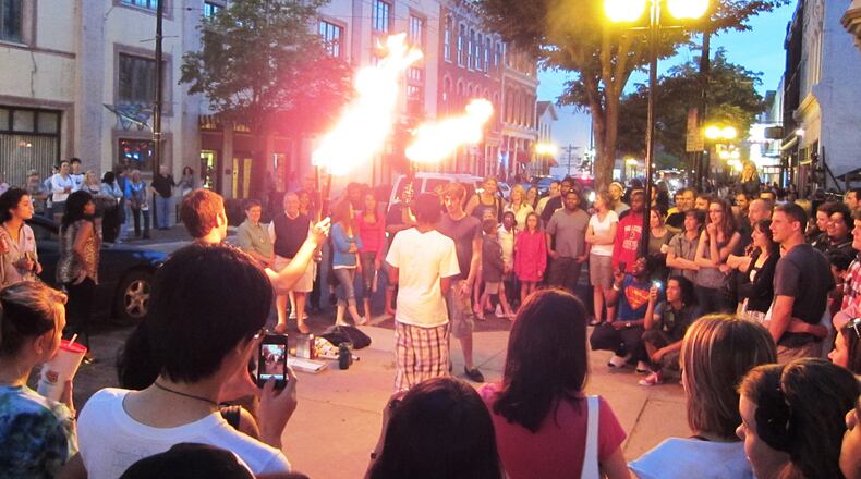 As many as 30,000 people attended the summer and fall Urban Nights events, which included activities, deals and tours of businesses and attractions downtown as well as in the Oregon District and Wright Dunbar neighborhoods.