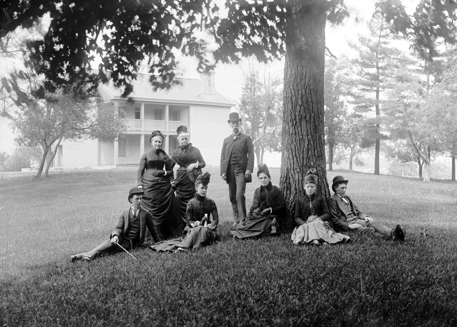 About 1880, the Patterson family posed for a photo in the front yard of the family home at 1815 Brown St. The historic site will host Rosé All DAYton, Saturday, Aug. 3.