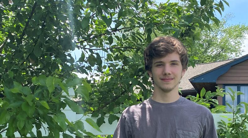 Isaac Booth, graduate of Brookville High School, suffered a severe brain injury last September. He missed an entire quarter of school, but was still able to graduate with honors. Eileen McClory / Staff