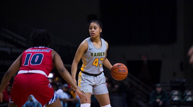 Jenasae Bishop was rated a Top 30 in the nation high school point guard recruit while at East Chicago Central High in Indiana and initially went to Boston College. A 5-foot-6 point guard, she transferred to Wright State last season. Her basketball ended this season after the third concussion of her college career. Joseph Craven/Wright State Athletics
