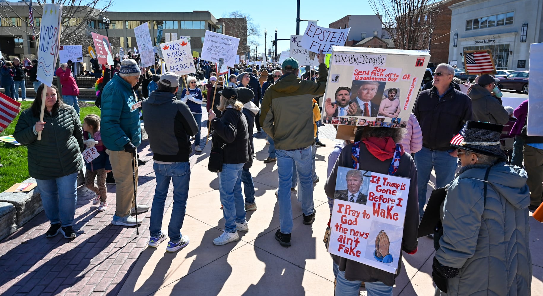 No Kings protest in Troy