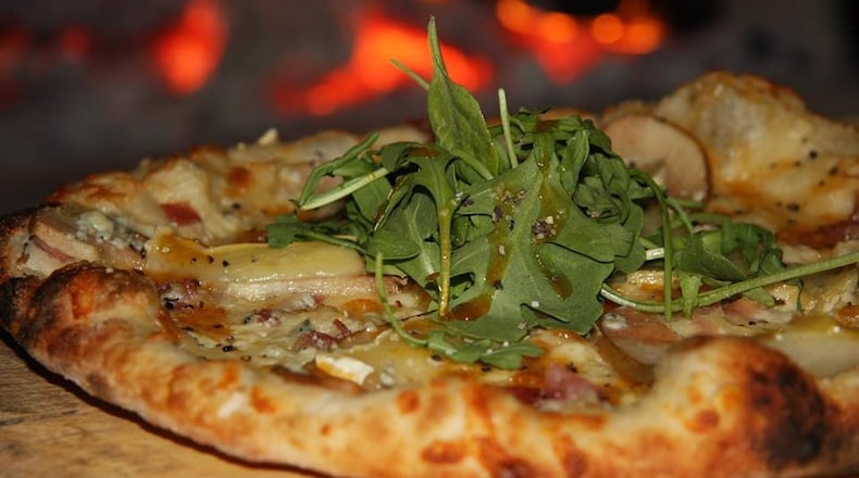 Figlio's pear and brie pizza.
