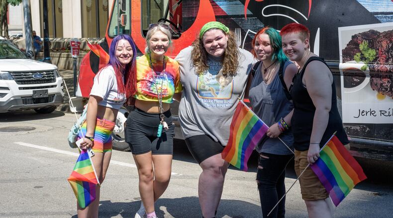 The Greater Dayton LGBT Center hosted the Dayton Pride Reverse Parade on E. 2nd St. and Festival at Courthouse Square in downtown Dayton on Saturday, June 5, 2021. Did we spot you there celebrating Pride? TOM GILLIAM/CONTRIBUTING PHOTOGRAPHER