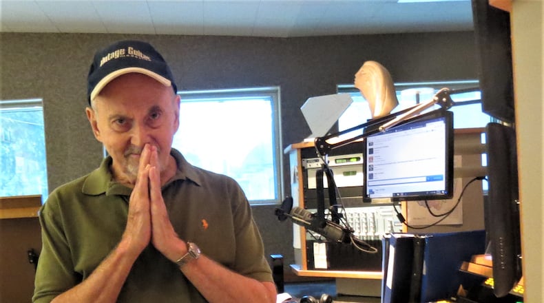 The one and only “Shakin” Dave Hussong, at the WYSO microphone. CONTRIBUTED.