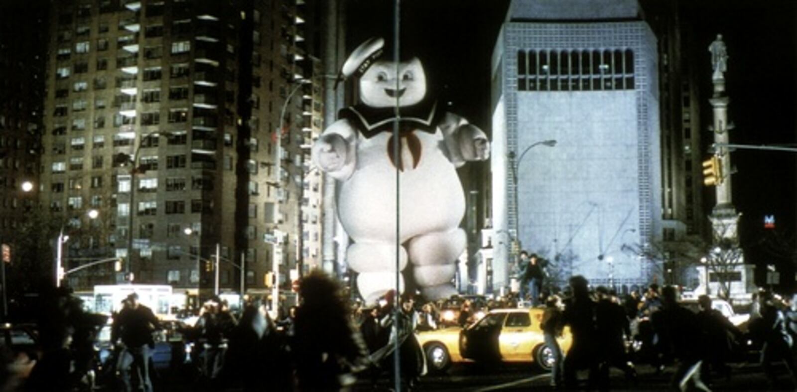 Stay Puft Marshmallow Man from "Ghostbusters" (1984).