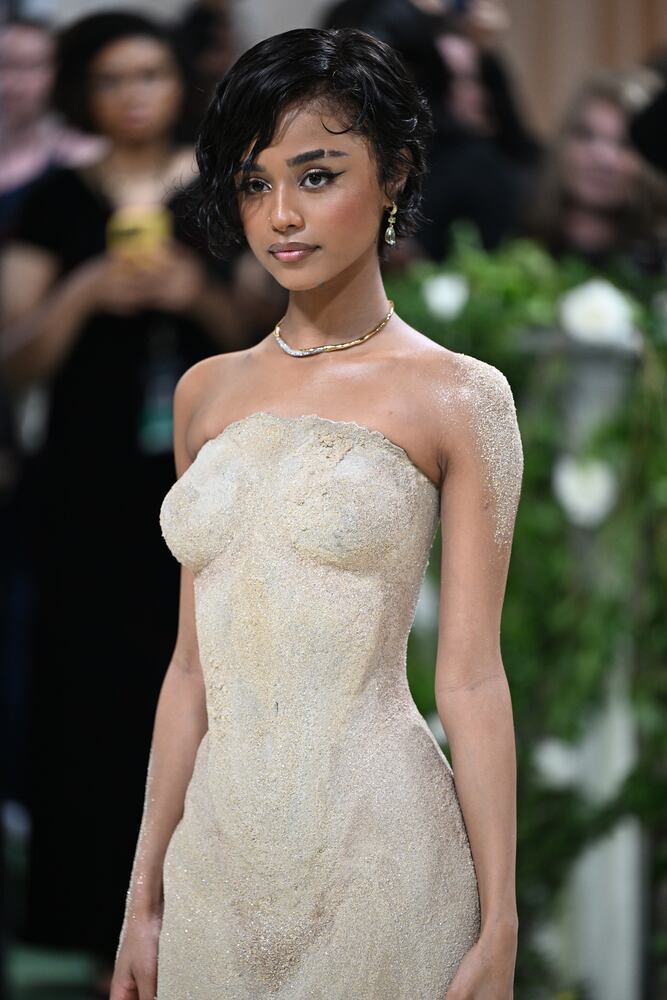 Tyla at the Metropolitan Museum of Art's Costume Institute benefit gala in New York, May 6, 2024. (Nina Westervelt/The New York Times)