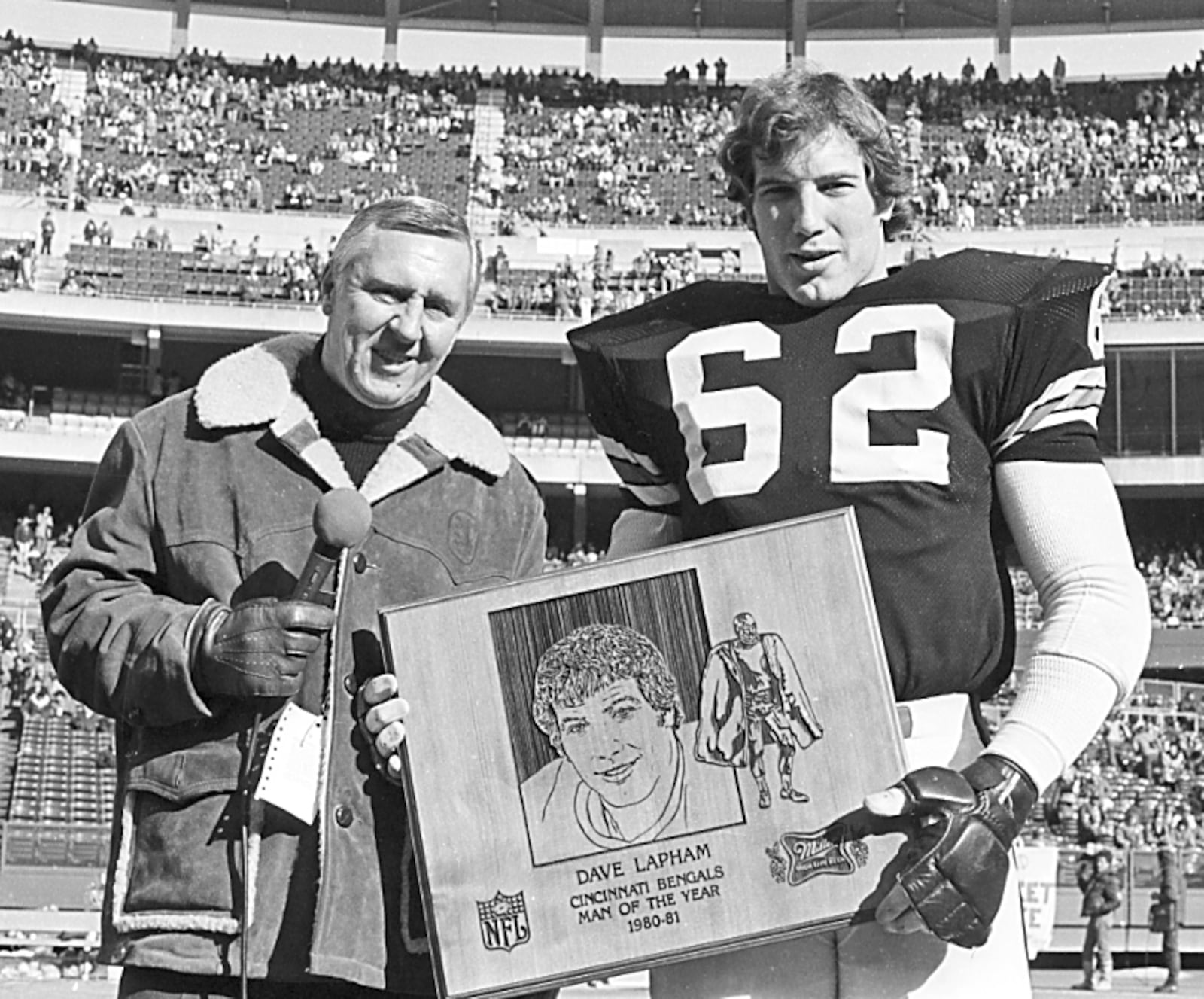 Former Cincinnati Bengals offensive lineman Dave Lapham was recently selected for induction into the Bengals Ring of Honor. CINCINNATI BENGALS / CONTRIBUTED