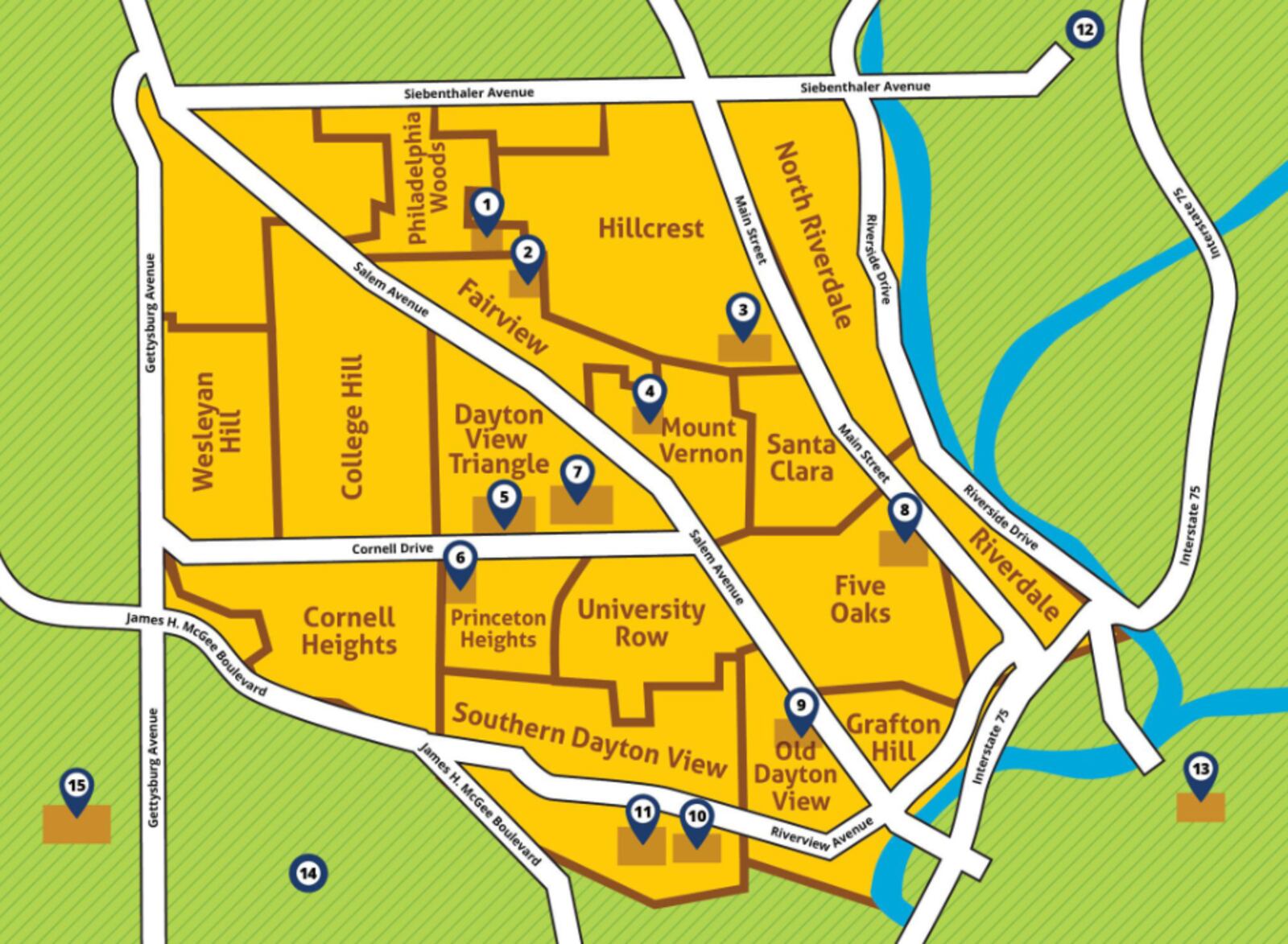 The Hope Zone of northwest Dayton, where Omega CDC is providing services to low-income families.