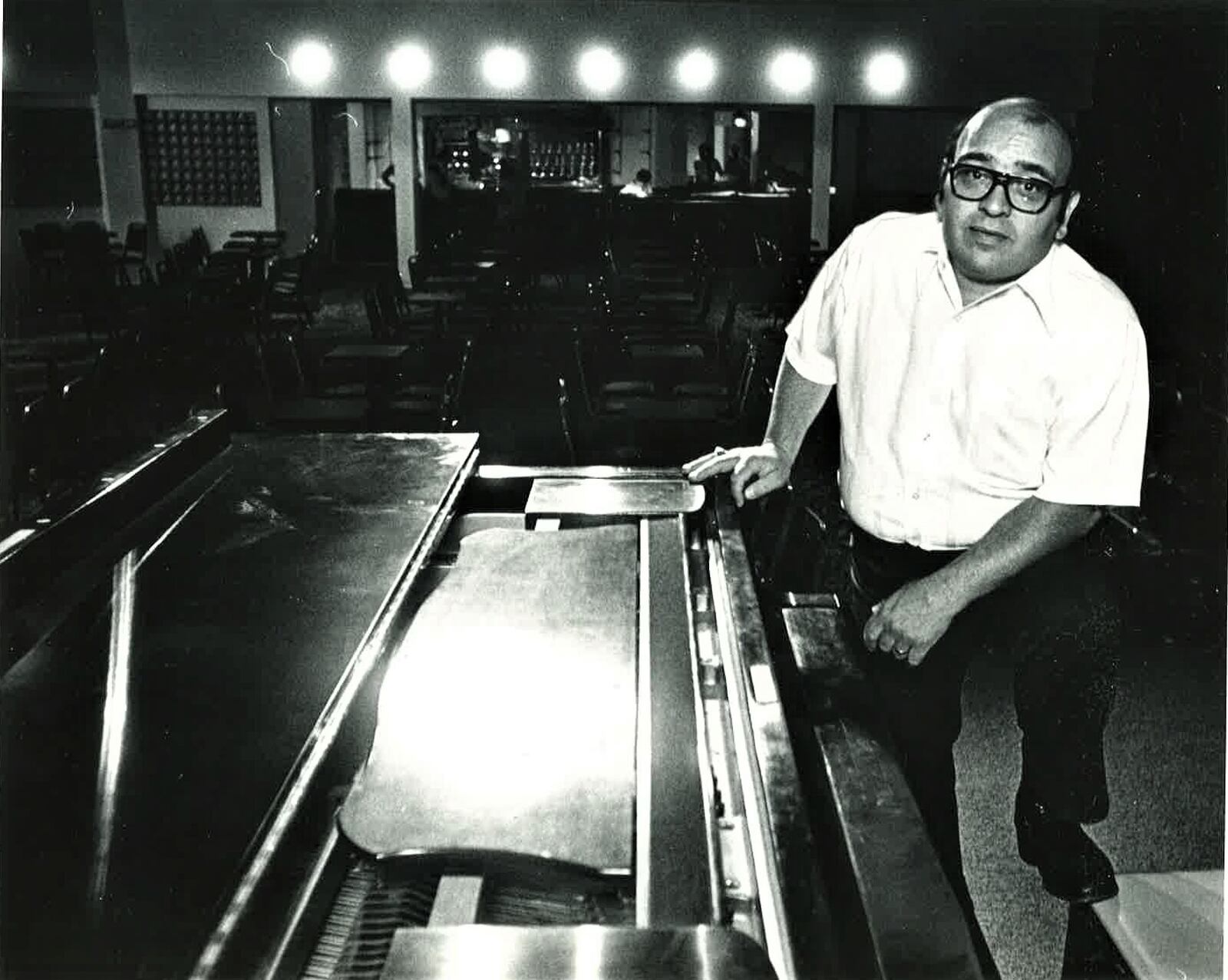 Gillotti at his club in 1977.