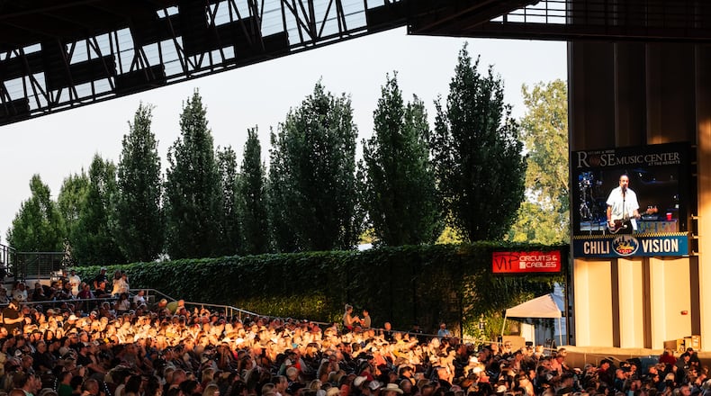 Dwight Yoakam and The Mavericks played a sold-out concert at the Rose Music Center at The Heights on Thursday, Aug. 3, 2023. Show opener was 49 Winchester. TOM GILLIAM / CONTRIBUTING PHOTOGRAPHER