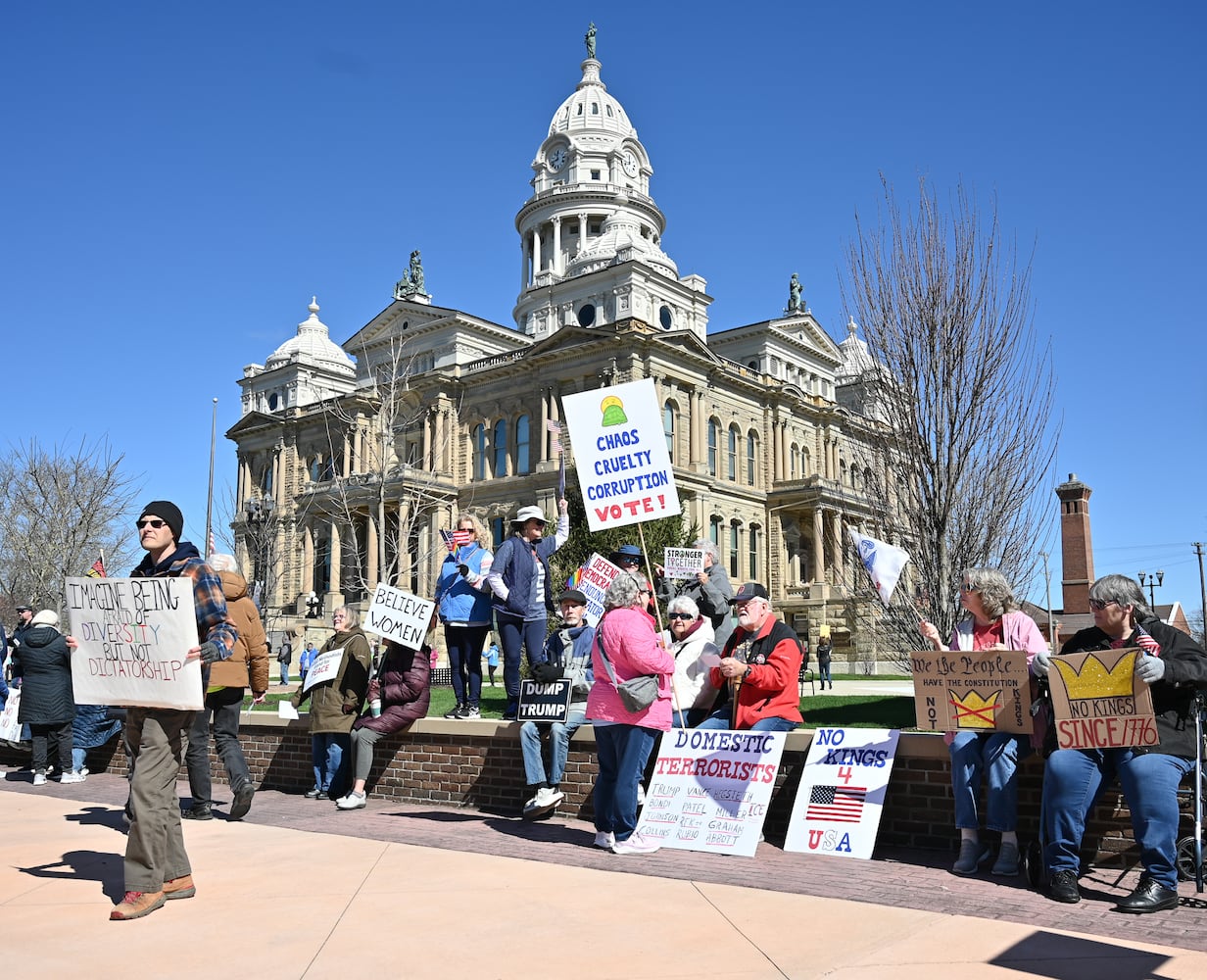 No Kings protest in Troy