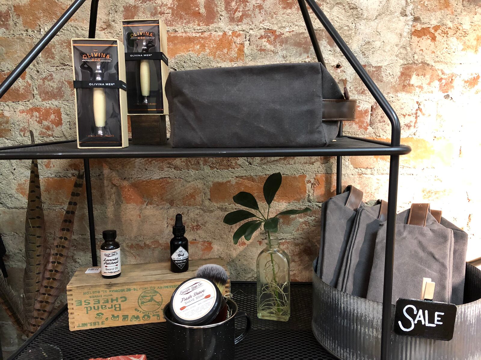 Men's grooming items at Hedges & Wolf. CONTRIBUTED