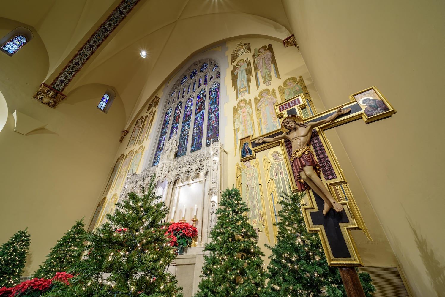 PHOTOS: A look inside Holy Angels Catholic Church decorated for Christmas