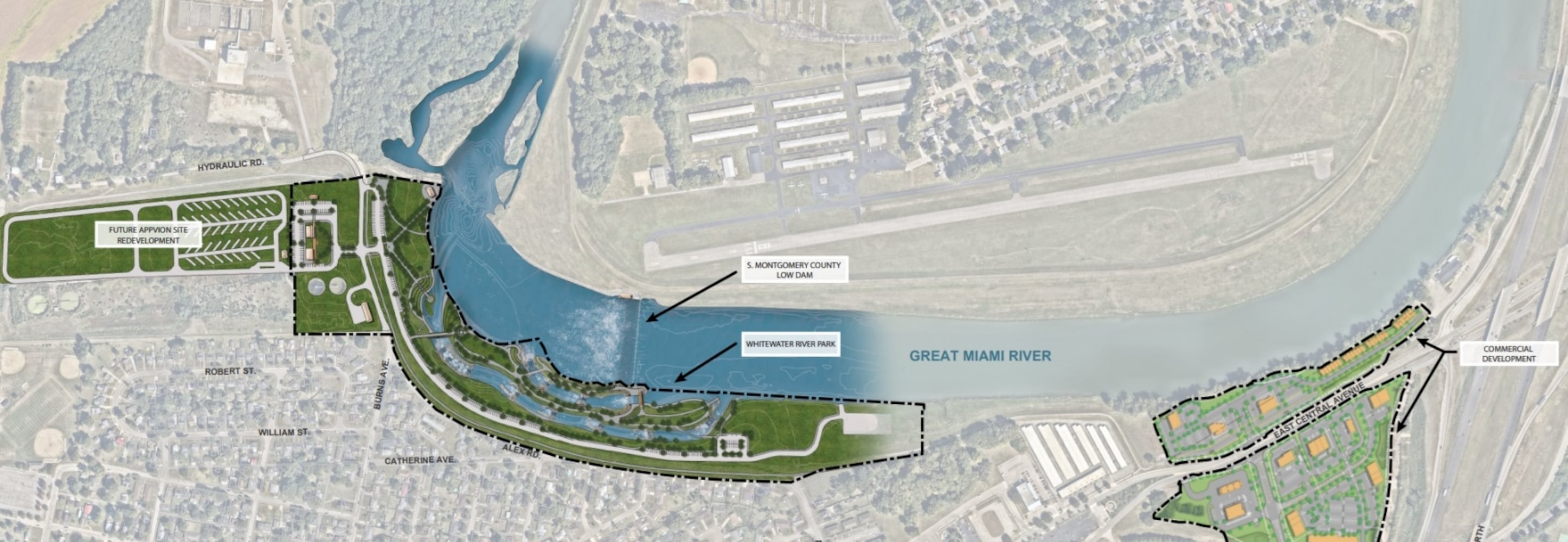 West Carrollton River District redevelopment site
