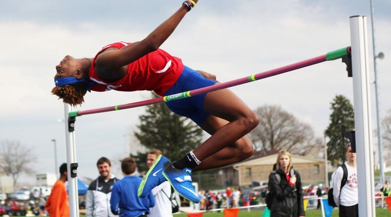 Carroll High School senior Aaron Cooper owns the Patriots high jump record of 6-6. GREG BILLING / CONTRIBUTED