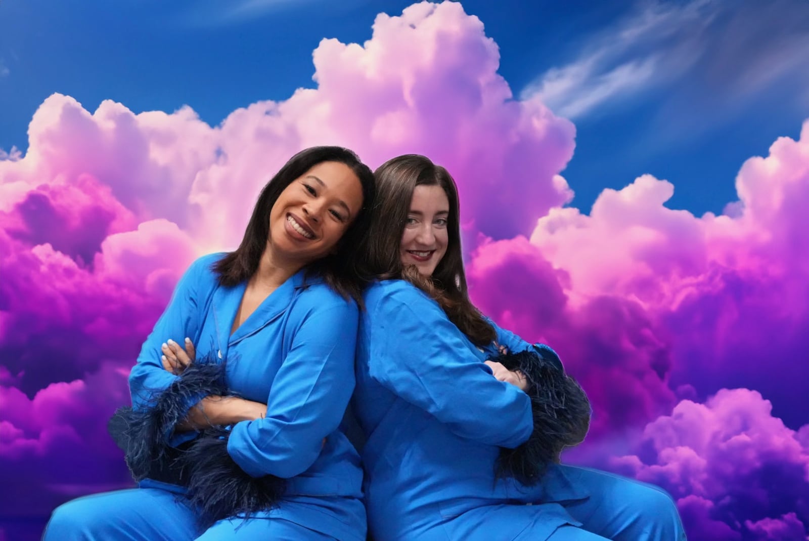 Promo photo for "Dear Delulu", a podcast hosted by Erin Tufts Cartier and Fallon Brennan. CONTRIBUTED