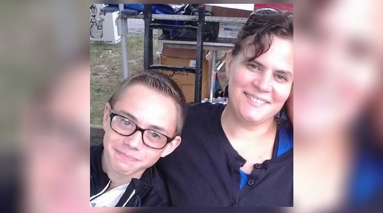 Liam Gillespie and his mom Julie.