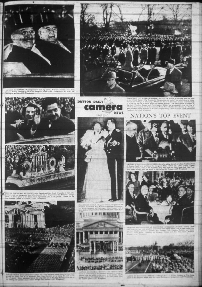 Presidential inauguration newspaper