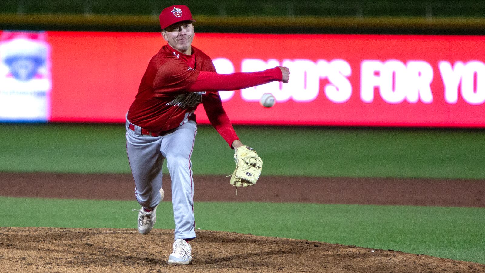 Fort Wayne reliever Nick Wissman pitches against the Dragons on Thursday night in his return to Dayton and Day Air Ballpark. Jeff Gilbert/CONTRIBUTED
