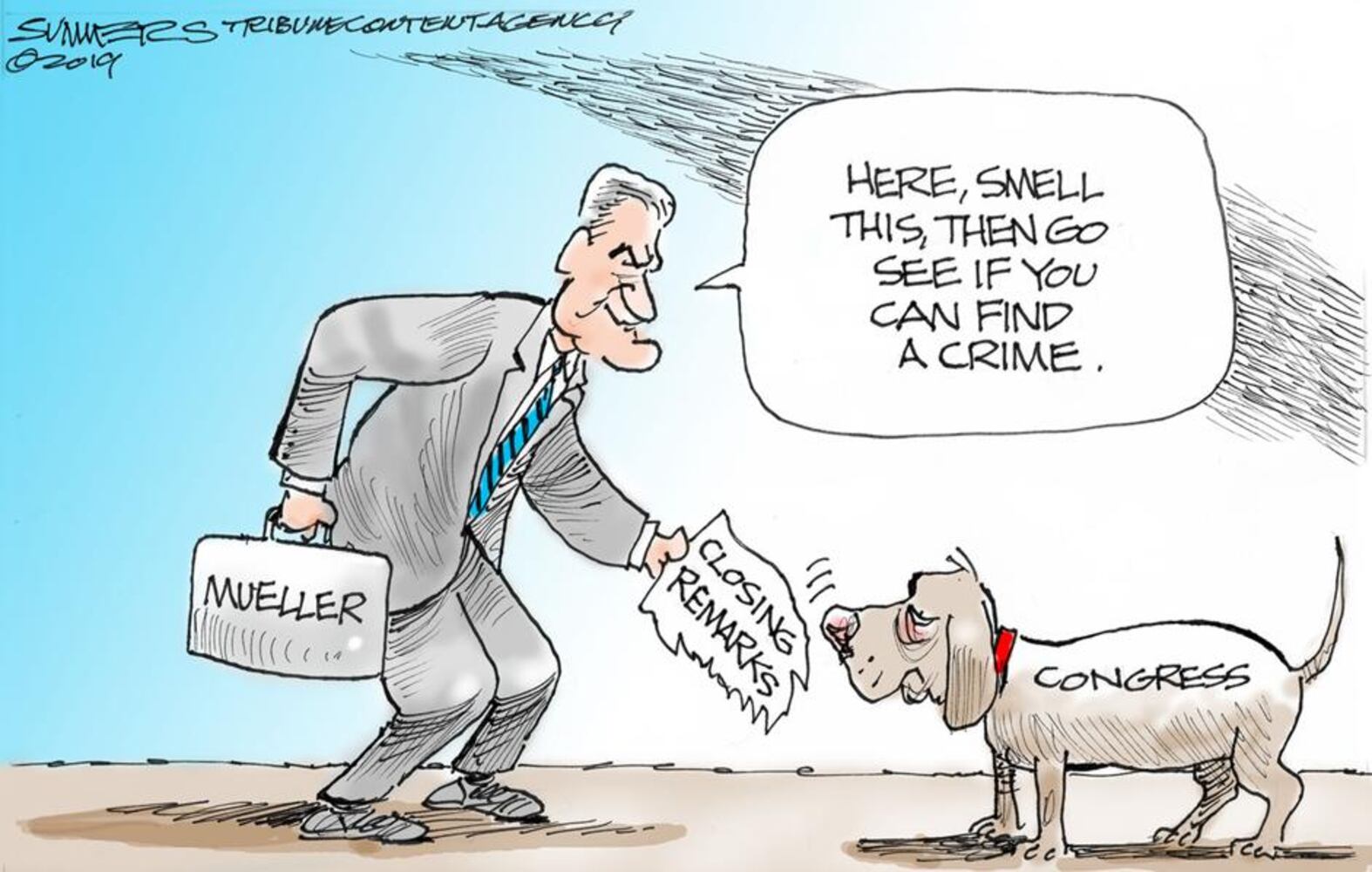 Week in cartoons: Mueller speaks and more