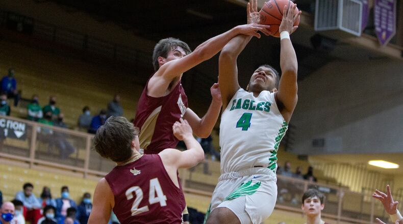 Chaminade Julienne junior Josiah Bowman (4) fills a backup role for the Eagles. Bowman says, "Whatever I can do to help the team win, that's what's most important to me." Jeff Gilbert/CONTRIBUTED
