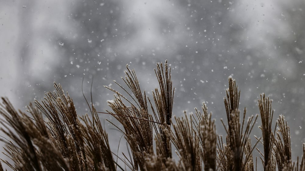 The first snow of the season fell Saturday morning, Nov. 12, 2022 in Butler County. NICK GRAHAM/STAFF