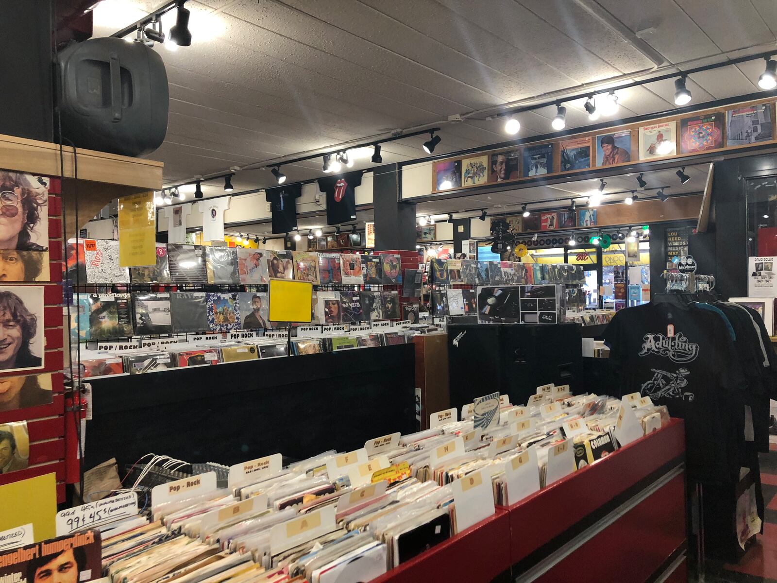 Omega Music, which opened in 1983, sells new and used rock, hip-hop, R&B, funk, electronic and other styles seven days a week.