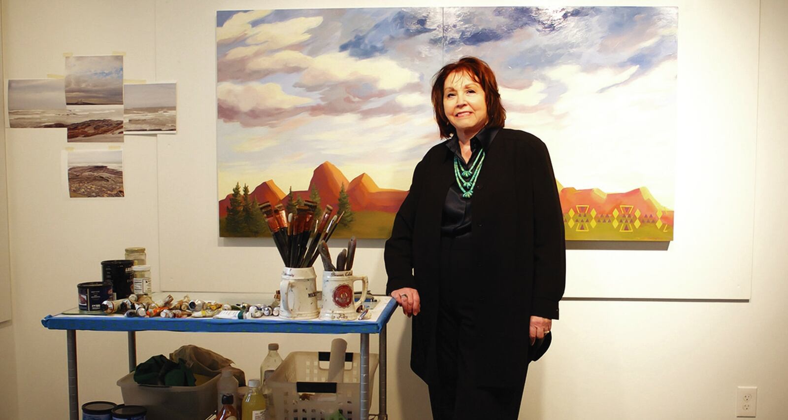 Artist Kay WalkingStick, whose work is featured in a new exhibit at the Dayton Art Institute, will speak at the museum on Thursday, Feb. 9. SUBMITTED PHOTO BY JULIA MALOOF VEROSA