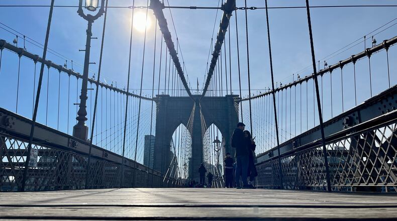 Brooklyn Bridge on March 12, 2023. David Jablonski/Staff