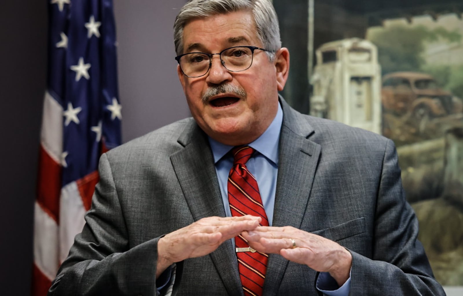 Montgomery County Auditor Karl Keith announced Monday at a press conference the arrest of a former employee who is accused of stealing more than $150,000 while working in his office. JIM NOELKER/STAFF