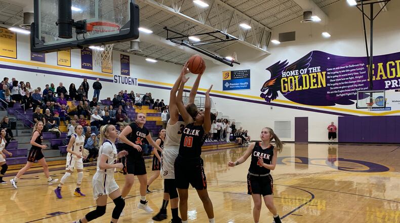 Bellbrook and Beavercreek opened the girls basketball season on Friday night at Bellbrook. Eric Frantz/CONTRIBUTED