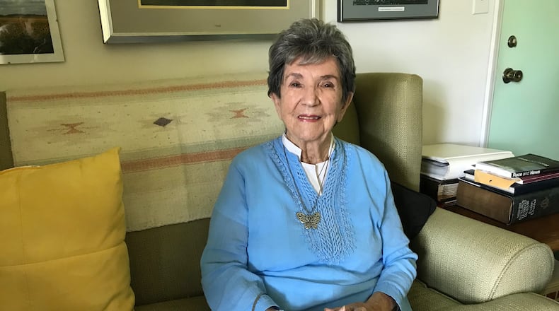 Molly Campbell is one of the longest subscribers of the Dayton Daily News, if not the oldest. She began reading the paper 87 years ago with her sister as a way to become familiar with the English language. Both of Molly's parents are from Croatia and they subscribed to the newspaper for their children to read.
SARAH FRANKS / STAFF