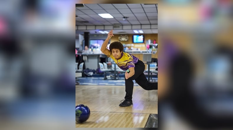 Dayton Christian freshman Aiden Wiggins qualified to the boys Division II District Bowling Tournament in only his first year bowling. CONTRIBUTED
