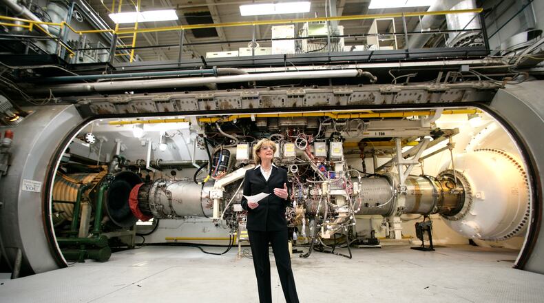 A look at the testing facility where the F136 jet engine was being developed and tested for the F-35 Joint Strike Fighter. GE Rolls-Royce Fighter Engine Team president Jean Lydon-Rodgers introduced the facility in this file photo.