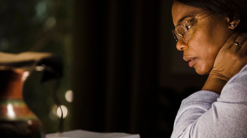 This image released by Neon shows Aunjanue Ellis-Taylor in a scene from "Origin." (Atsushi Nishijima/Neon via AP)