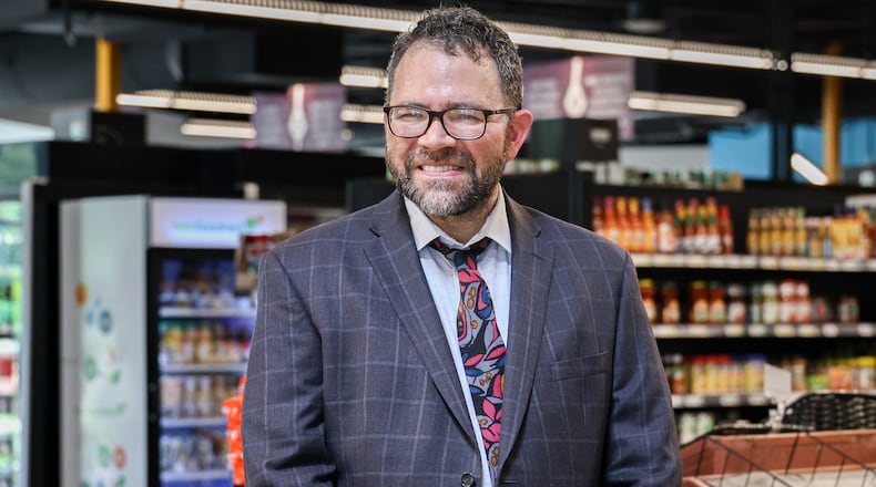 Matthew Currie has been selected as a Dayton Daily News Community Gem. He was nominated for his work with Advocates for Basic Legal Equality, and for supporting Dayton neighborhood revitalization, including being a founding member of the nonprofit Co-op Dayton in 2021, which helped start the Gem City Market. BRYANT BILLING / STAFF