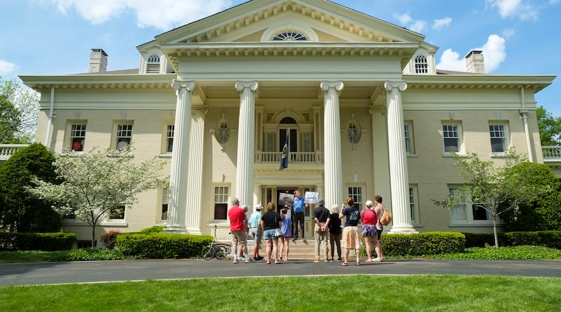 Scenes from a tour of Hawthorn Hill, the Wright family mansion in Oakwood. The home was designated a National Historic Landmark in 1991. GREG LYNCH / STAFF