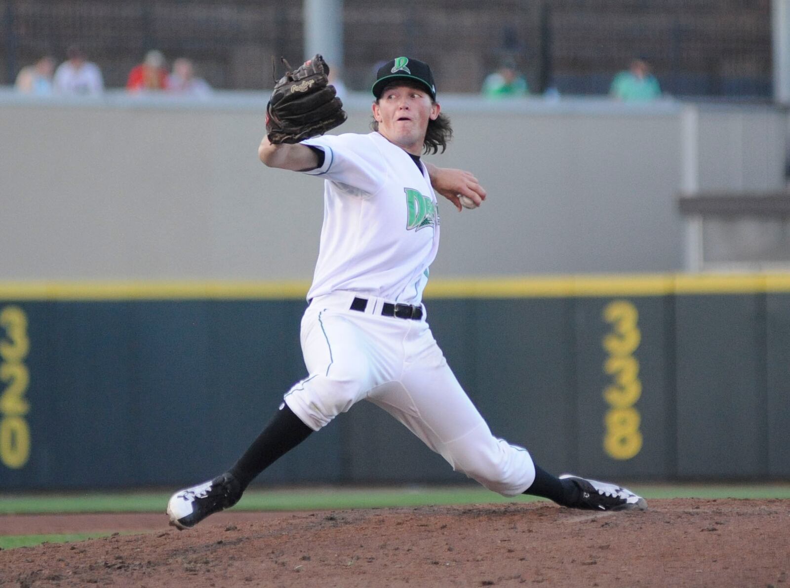 Dragons pitcher Packy Naughton. MARC PENDLETON / STAFF
