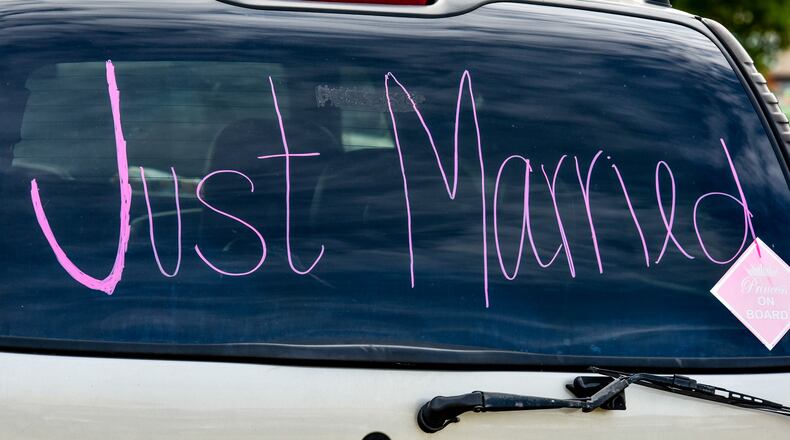 Five Ohio cities made a new list of the best places to get married in the United States. NICK GRAHAM/STAFF