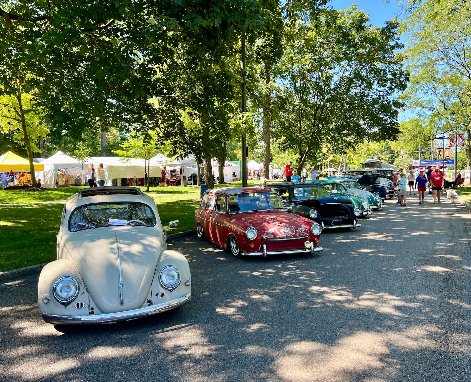 A Volkswagen car show was held Sunday during the Kettering Holiday at Home event. AIMEE HANCOCK/STAFF