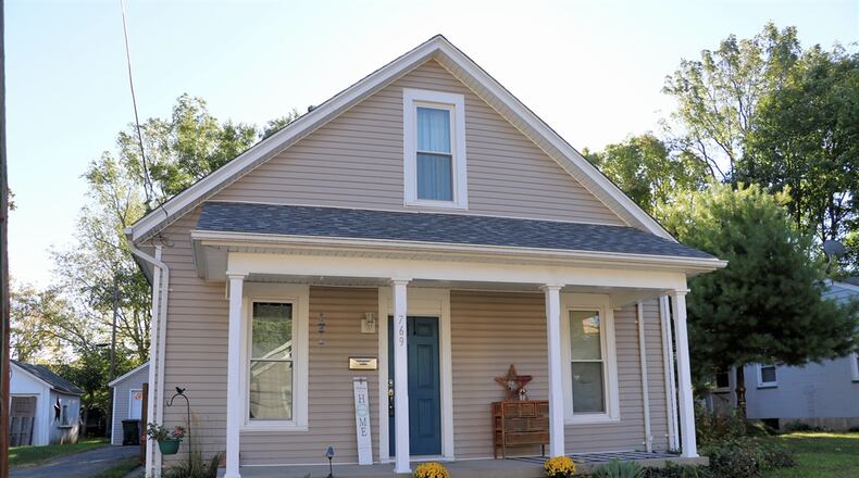 Listed for $147,985 by Berkshire Hathaway Home Services Professional Realty, the vinyl-sided home at 769 Chestnut St. in Xenia has about 1,054 square feet of living space, including the second floor. CONTRIBUTED