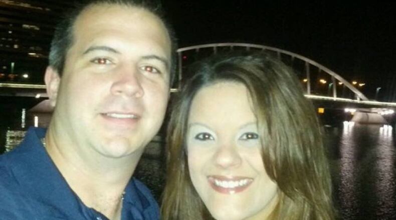 Kirkersville Police Chief Steven Eric Disario and his wife Aryn Disario in an undated photo (Contributed)