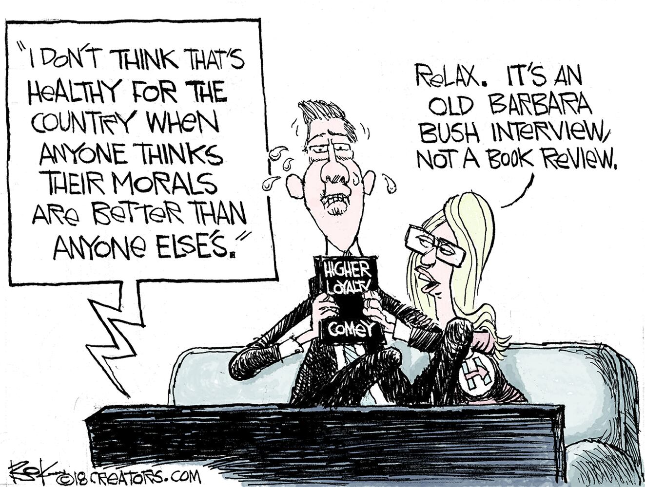 Week in cartoons: Barbara Bush, France's Macron and more