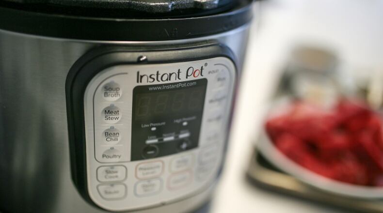 The Instant Pot, a hot Christmas gift for the cook, photographed on Tuesday, Nov, 21, 2017 at the Detroit Free Press in Detroit, Mich. (Kimberly P. Mitchell/Detroit Free Press/TNS)