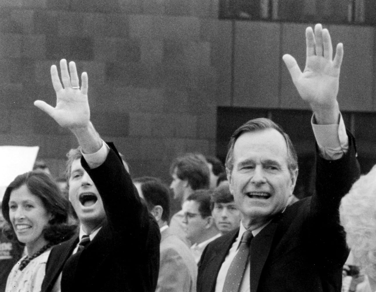 George H.W. Bush visits to southwest Ohio