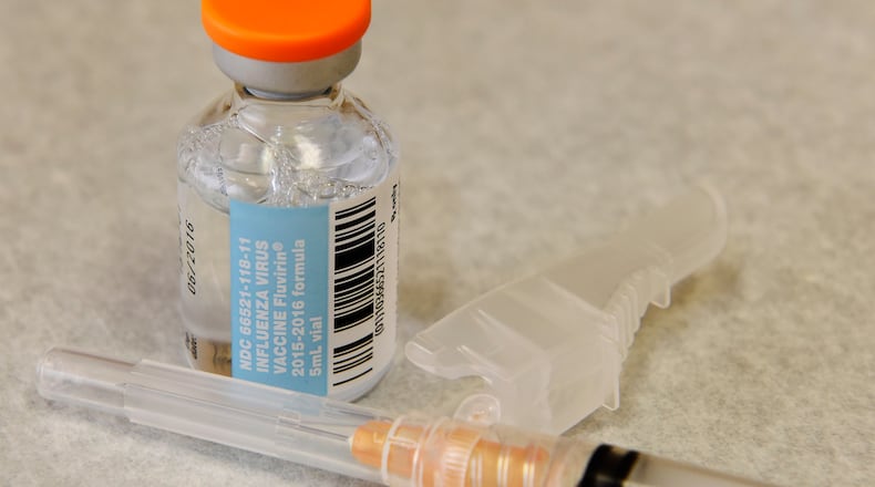 It’s almost flu season and flu shots are available in the Miami Valley. NICK GRAHAM/STAFF
